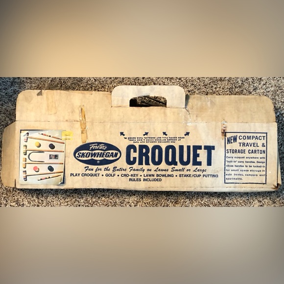 Forsters Skowhegan Vintage Croquet Set for 4 Players Lawn Game